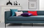 Throw Pillow Covers 20x20 Turquoise: Pack of 2 Cozy Soft Velvet Square Modern Luxury Decorative Throw Pillow Cases for Sofa Couch Living Room Bed Home Decor