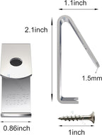 NACETURE 12 Pack Stainless Steel Plant Hangers Flower Pot Clips - Outdoor Wall Hook Metal Plant Stand Holds 5" to 8" Standard Flower Pot
