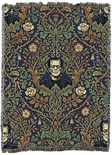 Pure Country Weavers Monster Frankenstein Blanket - Fantasy Gift - Tapestry Throw Woven from Cotton - Made in The USA (72x54) - color: Monster Frankenstein, size: 72x54
