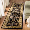 SAFAVIEH Classic Collection 2'3" x 4' Black / Gold CL252A Handmade Traditional Oriental Premium Wool Accent Rug - size: 2'3" x 4' (Rectangular)