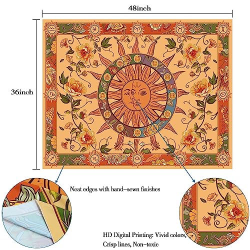 Kanuyee Blacklight Skull Tapestry Wall Hanging Tapestry Neon Tapestries For Bedroom Skeleton Horror tapestry UV Room Decor Skull2 36×48 Inches - color: Yellow, size: 48"L x 36"W