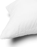 EDOW Throw Pillow Inserts, Set of 4 Lightweight Down Alternative Polyester Pillow, Couch Cushion, Sham Stuffer, Machine Washable. (White, 26x26)