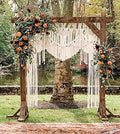 S.N.HANDICRAFTS Macrame Large Curtain Bohemian Boho Decoration Backdrop Wedding Wall Hanging (60X85) - size: 60" W x 85" L