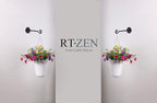 RTZEN Plant Hangers Outdoor or Indoor - Wrought Iron Metal Hanger Indoor Hook - Heavy Duty Wall Bracket Hooks for Hanging Plants Baskets Lanterns Wind Chimes - 2 Pack (Black Swirl Hooks)