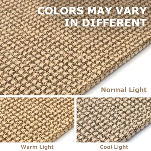 IOHOUZE Small Area Rug 2x3 Washable Woven Rugs for Entryway Non Slip Rubber Backed Kitchen Rugs Indoor Outdoor Doormat Throw Rug Floor Carpet for Entrance Front Door, Orange/Tan/Brown - color: Orange/Tan/Brown, size: 2' x 3' (Rectangular)