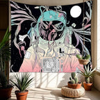 Starry Sky Astrology Tapestry – Celestial Space Constellation Wall Hanging for Bedroom, Living Room, Office - color: Astronaut, size: 59"L x 51"W