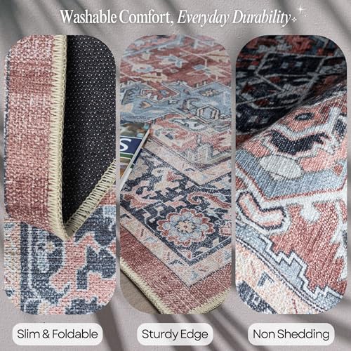 Fame Rugs Modern Oushak Rug. Oversize Vintage Turkish Gray Oriental Antique Inspired Washable Oversized Area Rugs. Extra Large Luxury Living Room Bedroom 9'8 x 13' - color: 401tb, size: 2' x 3' (Rectangular)