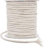 Tenn Well 5mm Macrame Cord, 165Feet Braided Cotton Rope Thick Craft Twine for Macrame Plant Hangers, Wall Hangings, Drawstrings, Clothes Lines, DIY Crafts (Beige)