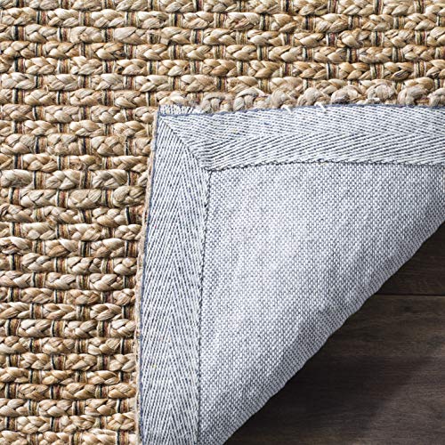 SAFAVIEH Natural Fiber Collection Accent Rug - 4' x 6', Natural, Handmade Farmhouse Jute, Ideal for High Traffic Areas in Entryway, Living Room, Bedroom (NF870A) - size: 4' x 6' (Rectangular)