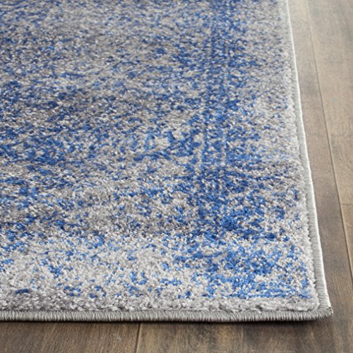 SAFAVIEH Adirondack Collection Accent Rug - 2'6" x 4', Grey & Blue, Distressed Vintage Floral Design, Non-Shedding & Easy to Clean, Ideal for Front Door, Kitchen, Entryway, Foyer (ADR109A) - color: Grey/Blue, size: 2'6" x 4' (Rectangular)