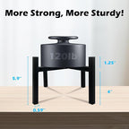 Mini 4Legs Adjustable Metal Plant Stand for 5"-10" Plant Pot – Indoor & Outdoor (Black, 1 Pcs)