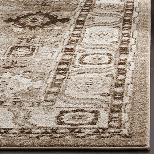 SAFAVIEH Vintage Hamadan Collection Area Rug - 2'7" x 5', Taupe, Traditional Persian Design, Non-Shedding & Easy to Clean, Ideal for Front Door, Kitchen, Entryway, Accent Space (VTH214T) - color: Taupe, size: 2'7" x 5' (Rectangular)