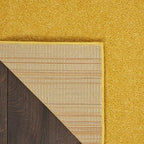 Nourison Home Nourison Essentials Yellow 2'2" x 7'6" Area Rug - Easy Clean, Non Shedding, Bed Room, Living Room, Dining Room, Kitchen (8' Runner) - color: Yellow, size: 2'2" x 7'6" (Runner)