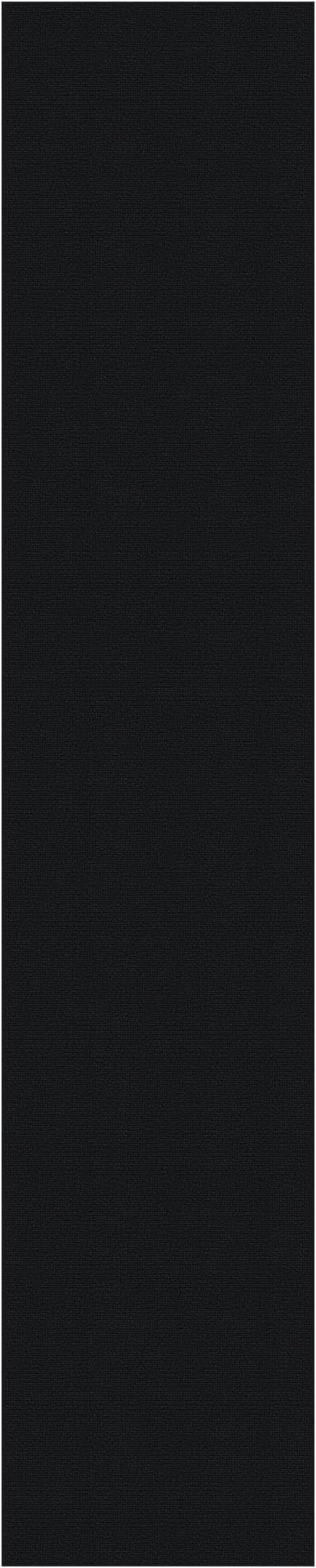 EARTHALL Extra Long Runner Rug 3x18 Ft Washable Runners for Hallways Cotton Non Slip Entryway Runner Braided Kitchen Runner Indoor Outdoor Carpet Runners for Hotels, Officel, Stair, Black