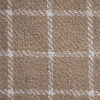 DII Transitional Checked Plaid Woven Throw, 50x60, Stone - color: Stone, size: 50x60"
