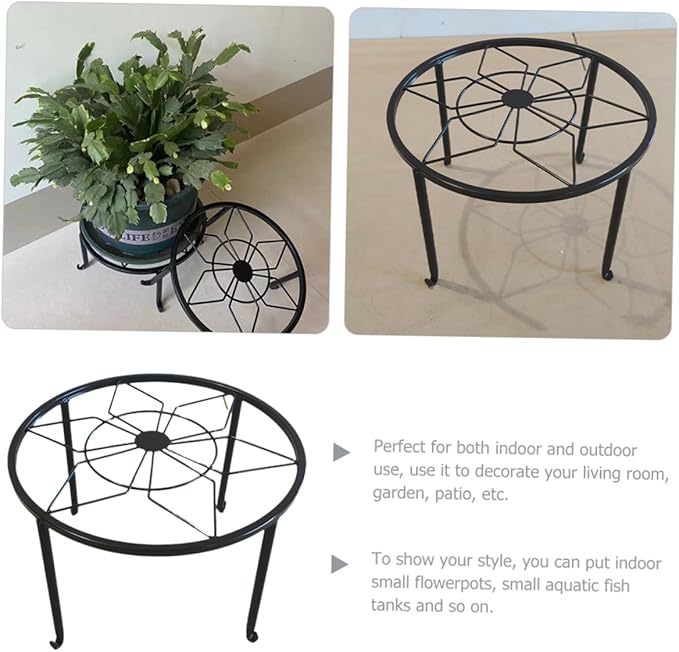 YARNOW Metal Plant Stand Iron Flower Pot Stand for Flowerpot Shelf for Home Decor