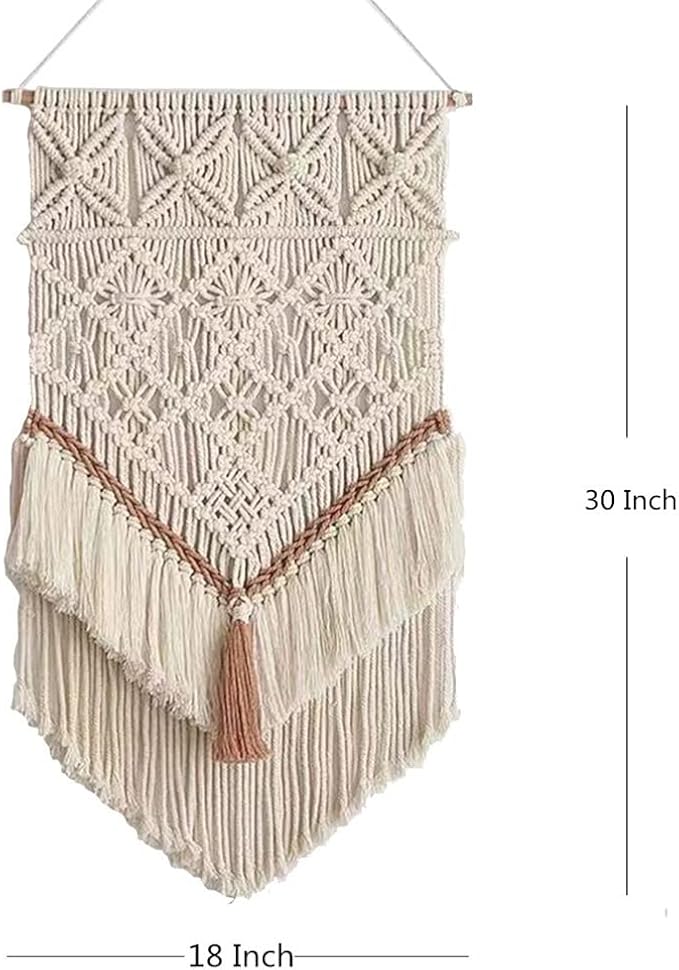 BMIDRUT Hanging Macrame Tapestry Dream Catchers Hand Woven Tapestries Boho Wall Art Decor Home Wall Decor Wall Pediment
