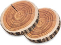 HYSEAS Decorative Round Throw Pillow, 3D Digital Print Comfortable Kids Funny Cute Wood Log Pillow Circle Seating Floor Cushion for Home, Couch, Sofa, Bedroom, Living Room Decor, Stump, 2 Pack