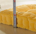 ChezMax Floor Pillow & Cushion, Large Meditation Chair Cushions, Thick Square Seat Pad, Soft Velvet Tufted Seating Pouf for Indoor/Outdoor Yoga Bench Rocking Chair Room Tatami Sofa, Dark Blue 20"x20"
