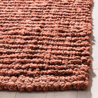 SAFAVIEH Natural Fiber Collection Runner Rug - 2'6" x 6', Rust, Handmade Jute, Farmhouse Style, Chunky Textured Thick Pile (NF447C) - color: Rust, size: 2'6" x 6' (Runner)