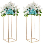 Gold Plant Stand Indoor: 31.5” Tall Pedestal Stand for Wedding Centerpieces Party Event Center Pieces Decoration for Table Home Decor 2 PCS