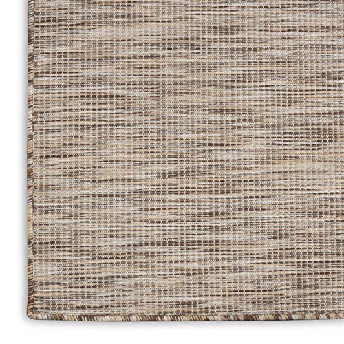 Nourison Home Positano Beige 2'2" x 12' Area Rug - Easy Clean, Non Shedding, Bed Room, Living Room, Dining Room, Kitchen (12' Runner) - color: Beige, size: 2'2" x 12' (Runner)