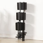 SSS Furniture Corner Plant Stand Indoor Metal, 6 Tier 6 Potted Outdoor Flower Pot Stands Holder Shelves for Living Room, Potted Storage Shelf Rack, Decorative Holder Rack for Multiple Plants (Black)