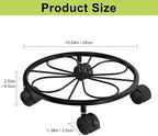 1 Pack Rolling Plant Stands with Wheels - 10.24" Plant Caddy, 360 °Rotatable and Lockable Plant Rollers, 80LB Weight Capacity, Plant Dolly for Moving Plant Wine Barrels Heavy Objects.