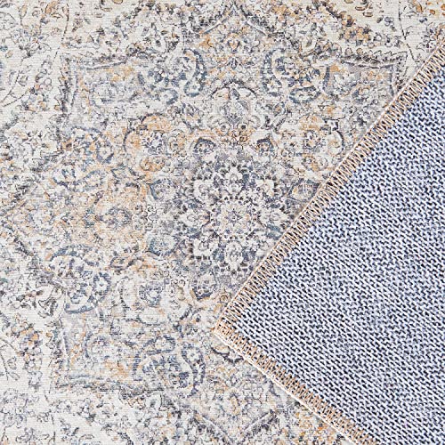 jinchan Area Rug 2x3 Washable Door Mat Vintage Distressed Rug Doormat Indoor Entrance Thin Traditional Floral Lightweight Non Slip Carpet for Kitchen Bedroom Living Room Taupe - color: Vintage Taupe, size: 2' x 3' (Rectangular)