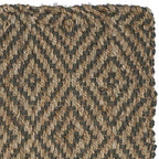 SAFAVIEH Natural Fiber Collection Area Rug - 8' x 10', Natural & Grey, Handmade Jute, Ideal for High Traffic Areas in Living Room, Bedroom (NF181D)