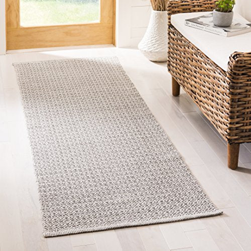 SAFAVIEH Montauk Collection Accent Rug - 2'6" x 4', Ivory & Beige, Handmade Cotton, Ideal for High Traffic Areas in Entryway, Living Room, Bedroom (MTK716G) - color: Ivory/Beige, size: 2'6" x 4' (Rectangular)