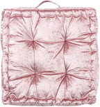 Safavieh Belia Glam 18-inch Blush Pink Velvet Square Floor Pillow