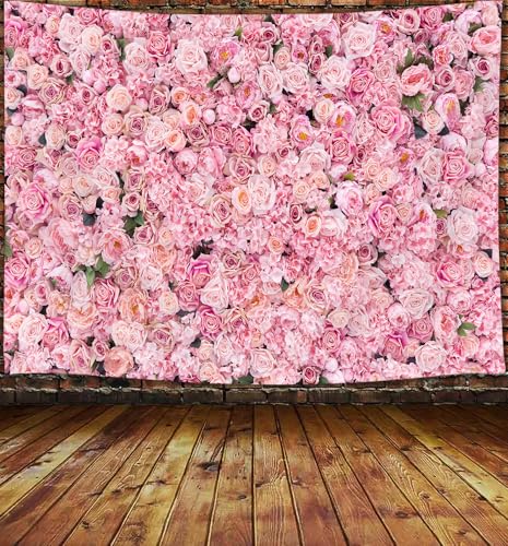 JAWO Floral Wall Tapestry for Girls, Colorful Yellow Rose Flower Tapestries Wall Hanging for Bedroom, Romantic Spring Aesthetic Tapestry Beach Blanket College Dorm Home Decor (60" W X 40" H) - color: Yellow, size: 60"L x 40"W
