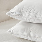 MIULEE Pure White Velvet Throw Pillow Covers 24x24 Soft Decorative Solid Square Euro Sham Cushion Cases Pack of 2 Modern Luxury Home Decor for Couch, Sofa, Bedroom