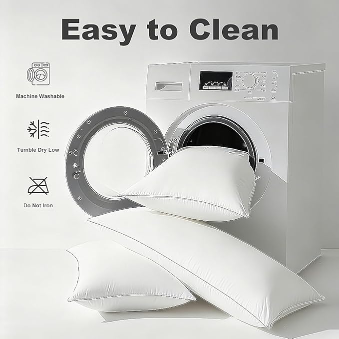 Shatex Soft Bed Pillows Available for All Season, Pillows for Sleeping Queen Size Relieve Cervical Fatigue Ergonomic Pillow Ultra Cozy and Breathable, 1 Pack, White