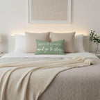 Decorative Throw Pillow Covers 12x20 Inch Set of 2 – Deep Sage Christian Lumbar Pillowcase – Give It to God and Go to Sleep/Relax God’s Got This – Spring Summer Faith Bedroom Bed Decor