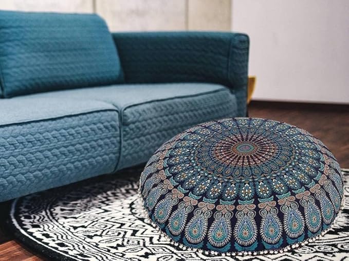 32 Inch Floor Pillow Cushion (Cover Only) Meditation Seating Throw Cushion Cases
