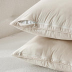 MIULEE Cream White Velvet Throw Pillow Covers 16x16 Soft Decorative Solid Square Cushion Cases Pack of 2 Modern Luxury Home Decor for Couch, Sofa, Bedroom