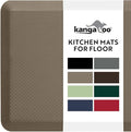 KANGAROO Thick Ergonomic Anti Fatigue Mats for Kitchen Floor, Cushioned Standing Office Desk Mat, Waterproof Scratch Resistant Topside, Supportive All Day Comfort Padded Foam Rugs, 20x32, Beige