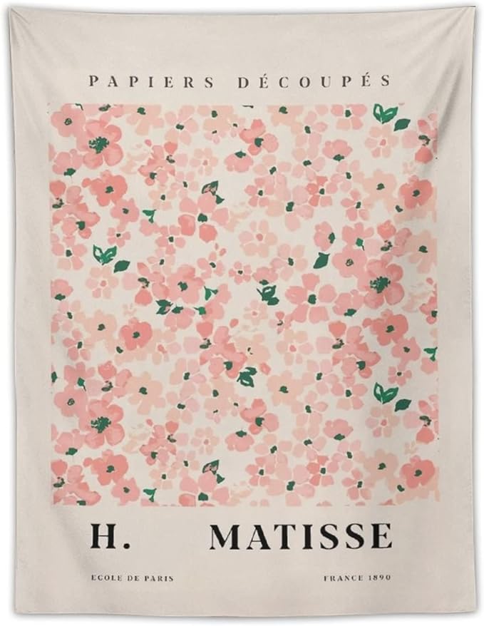 Chordity Danish Pastel Botanical Flower Market Aesthetic Floral Plants Tapestries Wall Hanging Tapestry Decorative Flag For Home Decor Living Room College Dorm Bedroom Banner Poster 30*40 Inch