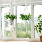 Hanging Planter for Indoor Plants,Macrame Plant Hanger,Plant Hanger,Hanging Plant Holder,Plant Hangers,Plant Holder,Plant Hangers Indoor (2 Ivory)