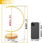 YY YEARCHY Awesomes Terrarium Ornament Display Stand Metal Stand Air Plant Stand Flower Pot Stand Holder Iron Pothook Stand for Hanging Glass Terrarium Globe Ball (2, Bright Gold)