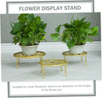 balacoo Boho Room Decor Iron Flower Pot Stand Balcony Garden Plant Display Rack