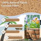 Legigo 4 Pack 16 Inch Hanging Basket Coco Liners Replacement, 100% Natural Round Coconut Coco Fiber Planter Basket Liners for Hanging Basket Flowers/Vegetables - color: 4pcs, size: 16 Inch