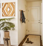 S & L Homes Jute Cotton Hand Woven Natural Farmhouse Area Rug for Living Room Bedroom Kitchen Hallway Entryway- Rustic Vintage Bohemian Decor - (2' x 3' Natural)