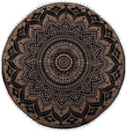 32" Ombre Mandala Floor Pillow Mediation Cushion Seating Throw Hippie Decorative Bohemian Ottoman Poufs Pom Pom Pillow Cases Boho Indian Pillow Sham