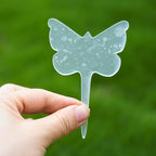 Acrylic Butterfly Plant Labels – 20 Pack Garden Tags for Pots, Thick & Durable, Transparent Design for Easy Writing – Reusable Garden Markers for Indoor & Outdoor Use