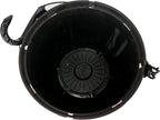 The HC Companies 11 Inch Hanging Metallic Planter - Round Hanging Basket for Indoor Outdoor Plants, Bronze