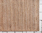 Unique Loom Braided Jute Collection Area Rug - Dhaka (2' 7" x 6' 1" Runner, Natural) - color: Natural, size: 2'7" x 6'1" (Runner)
