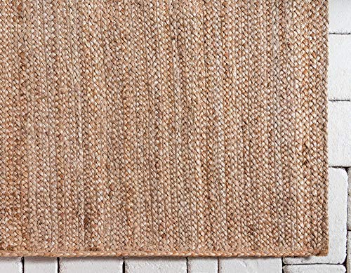 Unique Loom Braided Jute Collection Area Rug - Dhaka (2' 7" x 6' 1" Runner, Natural) - color: Natural, size: 2'7" x 6'1" (Runner)